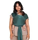 Freerider Co. Baby Sling | Stretchy Baby Wrap Carrier | Newborn - 30lbs | Premium Supersoft Tencel Fabric | Certified Hip Healthy | Award Winning Ergonomic Carrier (Ivy)