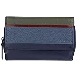 Bench Leather RFID Wallet 15.5cm, dark blue, Classic