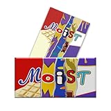 2 x Moist Chocolate Novelty Wrappers Insults Secret Santa Love Gift Present Rude Funny (Chocolate Bar Not Included) 2 pack