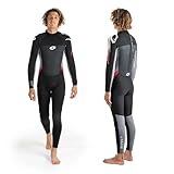Osprey Men's Full Length 3 mm Summer Wetsuit, Adult Neoprene Surfing Diving Wetsuit, Origin, Red