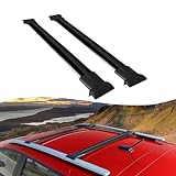 Axenture Roof Rack Cross Bars for Landrover Freelander 1 1998-2007 ; Compatible with Raised Roof Rails and Roof Bars - 2 Pcs Aluminum Rail Carrier (Black)