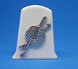 Birchcroft Porcelain China Collectible Thimble - Antique Silver Needles - Free Box