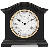 Acctim 33283 Falkenburg Mantel Clock, Black