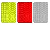 36 PCS Reflective Warning Stickers for Motorcycle Vehicle Car Bike Helmet Hard Hat Waterproof Reflective Stickers Strips Tape High Visibility Reflectors (Red Silver Yellow)