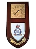 RAF Fighter Command Royal Air Force Regimental Military Wall Plaque & Clock