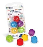 Learning Resources Rainbow Emotion Fidget Poppers, 5 Pieces, Ages 3+, Sensory Toys, Social-Emotional Learning, Sensory Toys for Toddlers, SEL Skills, Fine Motor Skills