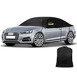 Half Car Cover Replacement for Audi A5/S5/RS5 Cabriolet 2007-2023, Protector Car Cover Waterproof, Half Garage with Straps UV Resistant for All Weather, UV Resistant Rain Sun Dust Protection