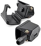 Trucks-Vans 4-way Windscreen Washer Nozzles for 8-9mm Wiper Arm compatible with Ford Transit, Mercedes Sprinter, VW Crafter Fiat Ducato, Volvo FH, DAF Scania Iveco – Sceen wash spray jets by Click&Fit