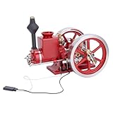APAP Hit and Miss Engine Model, HM-01 7cc Engine 4-stroke Horizontal Hit and Miss Internal Combustion Engine (RTR Version)