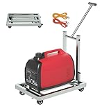JCGJ 500 lbs Heavy Duty Generator Cart with Wheels Made of 100% Stainless Steel For: Honda EU2000i Series, Tacklife 2250w and Appropriate Size Portable Generator (19.6 x 13.7