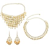 Egyptian Costume Accessories Hair Clips Egyptian Headpiece Necklace Halloween Costumes Cleopatra Party Decoration