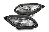 avdb-moto Pair of Front Turn Signals Compatible with HONDA ST1300 PAN EUROPEAN 1300 SC51 2003-2007, ST1300 PAN EUROPEAN 1300 SC51A 2008-2019 (White Clear)