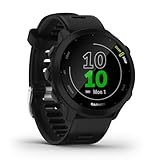 Garmin Forerunner 55 GPS 42mm Running Smartwatch, Easy to use, Lightweight, Training Guidance, Safety & Tracking Features, Black