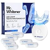 Mr.Whitener LED Teeth Whitening Kit, Dentists Recommended, Enamel Safe, Professional Pap Tooth Whitener for Sensitive Teeth, Professional 8 Refill Teeth Whitening Gel Pods 33.6ml, Remove Teeth Stains