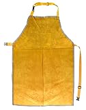 QWORK® Leather Welding Work Apron, Heat and Flame Resistant, Size 23x35 Inches