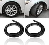 WEDSLK 2Pcs Car Wheel Arch Trim for VW Transporter T5 & T6/6.1, Car Wheel Tires Eyebrow Strip, Anti Collision Wheel Mudguard Strips with Molding Tape,A/Black