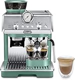De'Longhi La Specialista Arte EC9155.GR, Barista Pump Espresso Machine, Bean to Cup Coffee and Cappuccino Maker, 8 Grinding Settings, MyLatte Art Frothing Wand, 1550W, Green