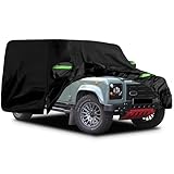 JUDANNA Waterproof Car Cover for Land Rover Defender 110 1990-2016, Full Exterior Coverage, Custom Fit, UV Protection, Sun, Rain, Dust Protection