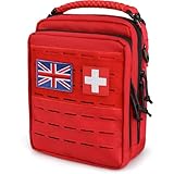 WYNEX Tactical Molle Admin Organizer, Utility EDC Modular Tool Pouch of Double Layer Design Medical EMT Attachment Bag Large Capacity with Elastic Webbing Insert Panel