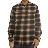 Orvis Men's Big Bear Heavy Weight Flannel, Dark Bark Plaid, XXL