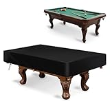 Funvalley Surperfect Pool Table Cover, 7FT Waterproof Billiard Table Cover, Outdoor Indoor Dustproof 210D Oxford Fabric Snooker Table Covers with Drawstring