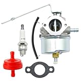 JUUDDENPARTS E-45520E Carburetor Kit, Replacement for Suffolk Qualcast Classic 30S 35S 43S Cylinder Lawnmower, Replacement for Tecumseh Engine, Replaces AQ148 E-45020B 992041 RJ19LM