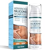 SarCop Advanced Silicone Scar Gel, Effective Scar Cream - Reduces The Appearance of Both Old and New Scars from Burns, Injury, Acne, Stretch Marks, Keloid, C-Section, and More, 1.7 oz