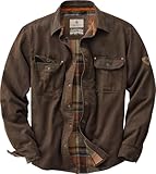 Legendary Whitetails Mens Journeyman Rugged Shirt Jacket, Tobacco, Large Tall