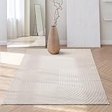 the carpet, Outdoor Rug, Made of Polypropylene, for Balcony or Terrace, 200 x 15 x 15 cm, Cream