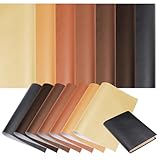 WEBEEDY 14 Pcs Book Cloth for Book Binding,14x10 Inch PU Leather Surface and Paper Backed,7 Colors Books Album Scrapbooking Archival Covering Protector Bookcloth Bookbinding Supplies