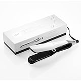 ghd Chronos Max - Wide Plate Hair Straighteners, 3X Faster Hair Styling in One Stroke for 90% More Shine, 2.5X Less Frizz Lasting 24hr, No Extreme Heat Damage, Ideal for Thick & Curly Hair, UK - White