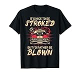 Mens I'd Rather Be Blown V8 Supercharger Muscle Car Horsepower T-Shirt