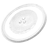 Universal 255mm Microwave Glass Turntable Plate with 3 Fixers | Paxanpax PSA003
