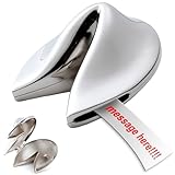Non-Tarnishing Silver Fortune Cookie Paperweight