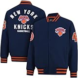 Ultra Game Men's NBA Official Game Time Varsity Jacket