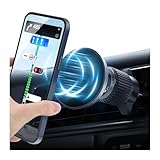 Adunsiaoto Magnetic Car Mobile Phone Holder, Air Vent Universal Magnetic Phone Holder Mount, Magnetic Mobile Phone Holders 360° Rotation Air Vent Clip Mount, For Car Mobile Phones Smartphone Case
