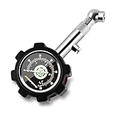 ATsafepro Tyre Pressure Gauge UK 4 bar 60 psi,Car Tyre Pressure Checker Certified ANSI B40.1 Accurate with Large 1.5" Glow Dial, Professional Mechanical Tire Gauge Meter for Motorcycles,Cars,Trucks