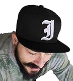 4sold Snapback hat with Raised 3D Embroidery Letter 5 Panel Baseball Cap Hip-Hop Cap Hat Headwear (I)