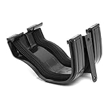 Polypipe ROG02B Black Ogee Extra Capacity Gutter Union/Joiner ROG02b Black 130 x 70mm