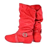 Suede Sole Boot Women Latin Dance Boots Long Warm Up Line Shoes Dance Boots Red 40