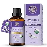 Carno Calm Organic Lavender Essential Oil 30ml | 100% Pure & Natural Lavender Oil for Diffuser, Aromatherapy, Skin, Sleep & More – 1 fl oz