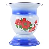 HOODANCOS Vintage Urinal Pot with Non-Slip Base Lightweight Compact Night Urine Storage Pan for Household Bathroom Use Smooth Edges Easy to Clean Practical Portable Chamber Pot for Adults