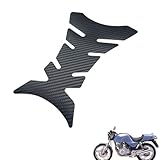 generic motorcycle tank protector Compatible with Honda XBR500 1985-1988,Accessory modification, 1PCS Fuel tank decoration Carbon Fiber(black)