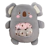 Cosiesnest Koala Stuffed Animal Plush Toy 1 PCS 40*50cm Soft Toy + 6 PCS Mini Plush Toys Plushies Koala Plush Cuddly Toy Hug a Lumps Gifts for Girls Boys