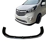 COMPATIBLE WITH Vauxhall Vivaro [2014-2018] Front Lower ABS Gloss Black Bumper Lip Splitter with Fitting Kit
