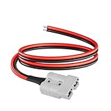 ELFCULB 10AWG 2FT Anderson Connector 50 Amp Cable,Anderson SB50 Plug Quick Connector Cable for Solar and Wind Energy Systems Battery Connections Forklifts