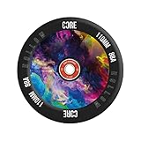 CORE Hollow Stunt Scooter Wheel 110mm ABEC 9 Bearings (Replacement Pro Scooter Wheels) - Black/Galaxy