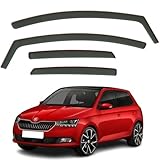Set Of 4 Wind Deflectors Compatible with SKODA FABIA MK3 5-door Hatchback 2015 2016 2017 2018 2019 2020 2021 Models.
