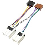 Jayubien ISO Radio Wiring Harness for Nissan Stereo Wire Adapter 1995-2008,Compatible with Infiniti Radio Connector 1990-2008,10Pin 6Pin Car Stereo Plug