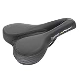 Velo Basic Deep Channel Saddle - Black, L = 262 X W = 165 Mm